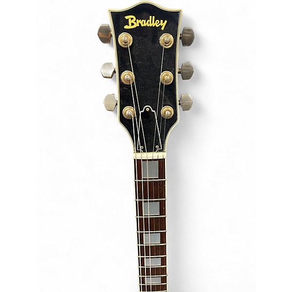 Used Bradley LP style custom Black Solid Body Electric Guitar
