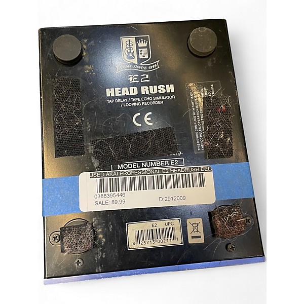 Used Akai Professional E2 Headrush Delay/Looper Effect Pedal