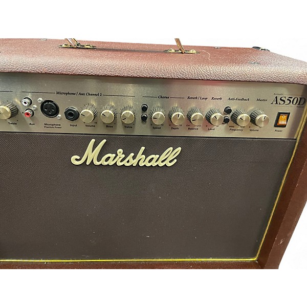 Used Marshall AS50D 50W 2X8 Acoustic Guitar Combo Amp
