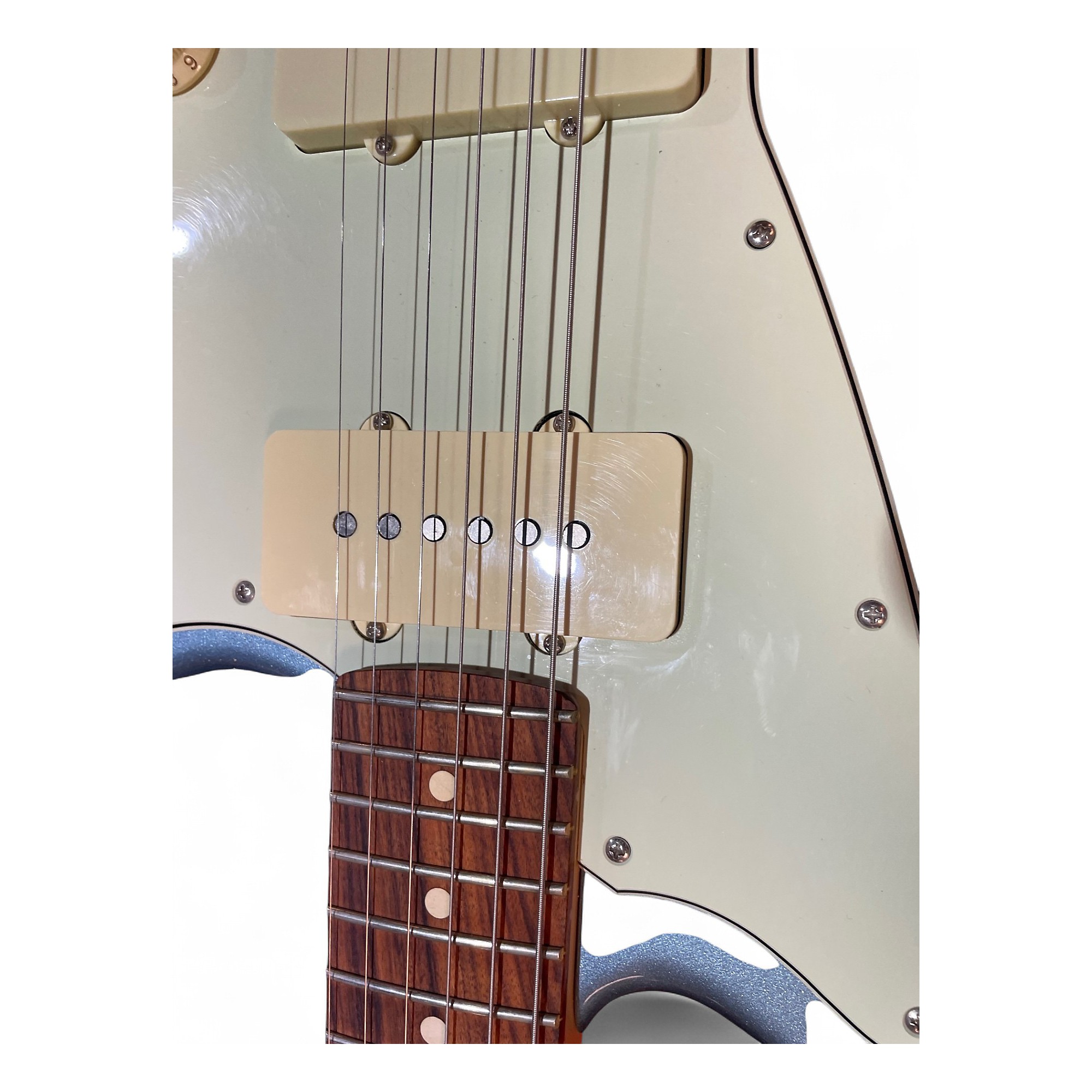 Used Fender Jazzmaster Sage Green Metallic Solid Body