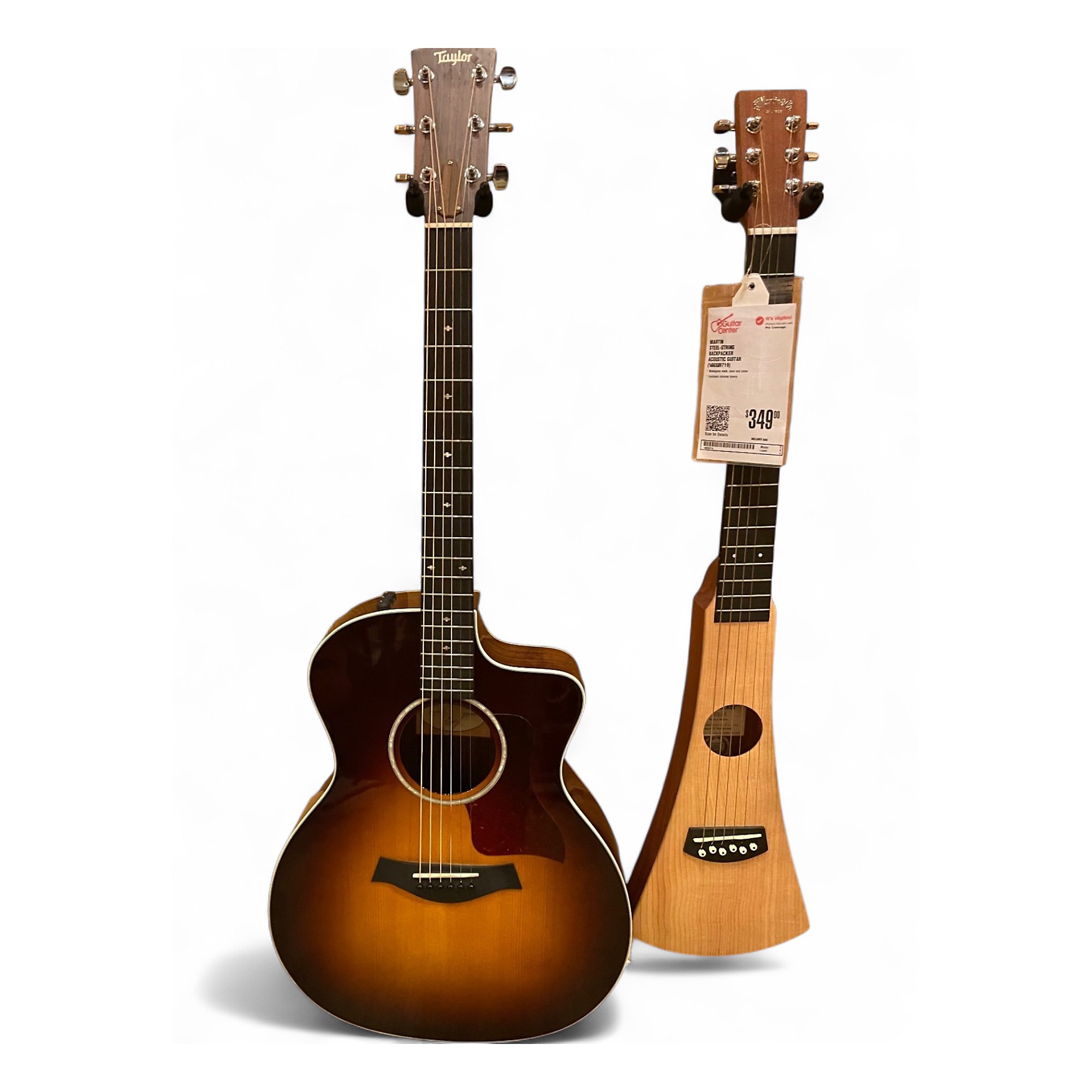 Used Taylor 214CE Deluxe 2 Color Sunburst Acoustic Electric