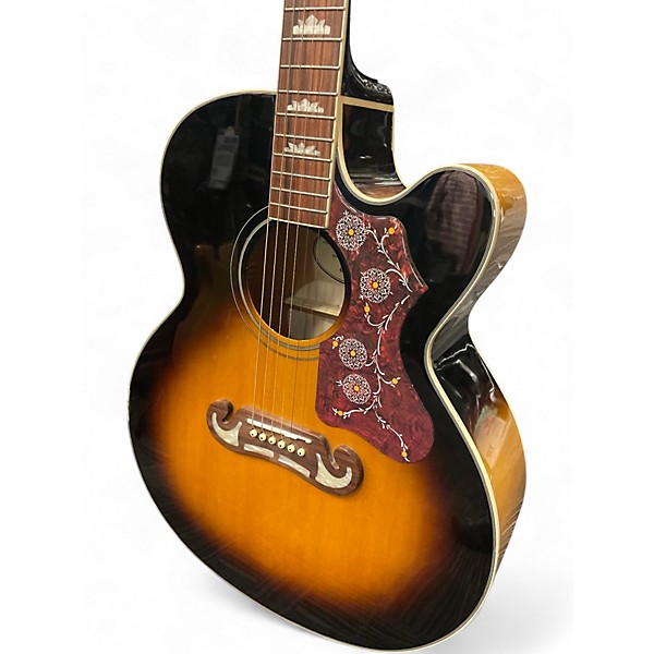 Used Epiphone J-200EC STUDIO 2 Color Sunburst Acoustic Electric Guitar