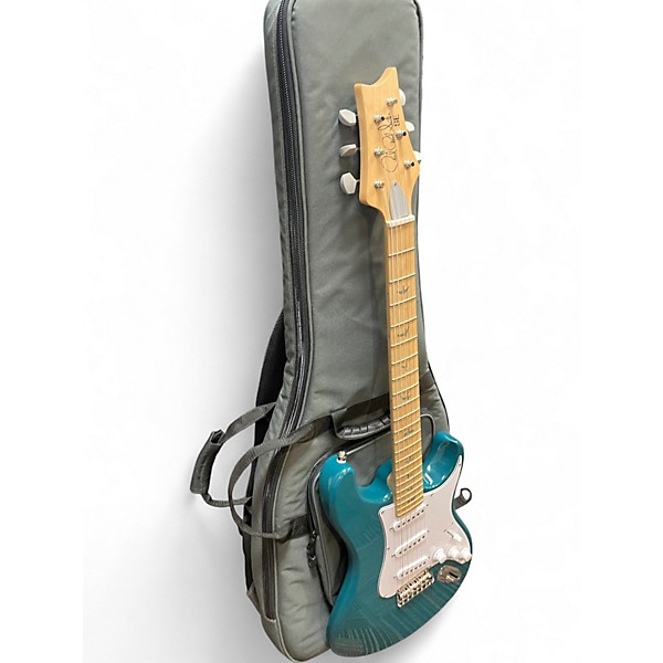 Used PRS SE Silver Sky Nylon Blue Solid Body Electric Guitar