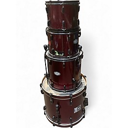 Used Pearl 4 Piece Vision Wine Red Drum Kit