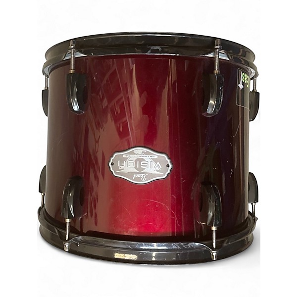 Used Pearl 4 Piece Vision Wine Red Drum Kit