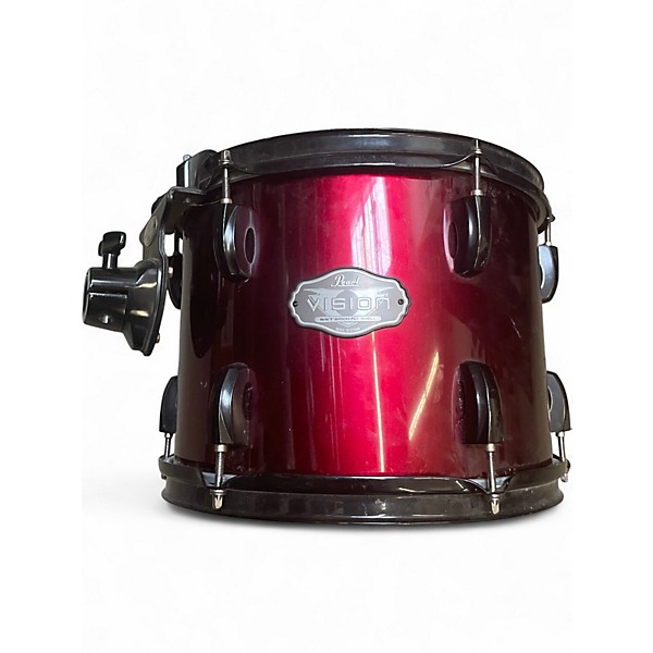 Used Pearl 4 Piece Vision Wine Red Drum Kit