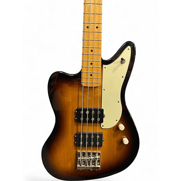 Used Fender pawn shop series reverse jag 2 Color Sunburst Electric Bass Guitar
