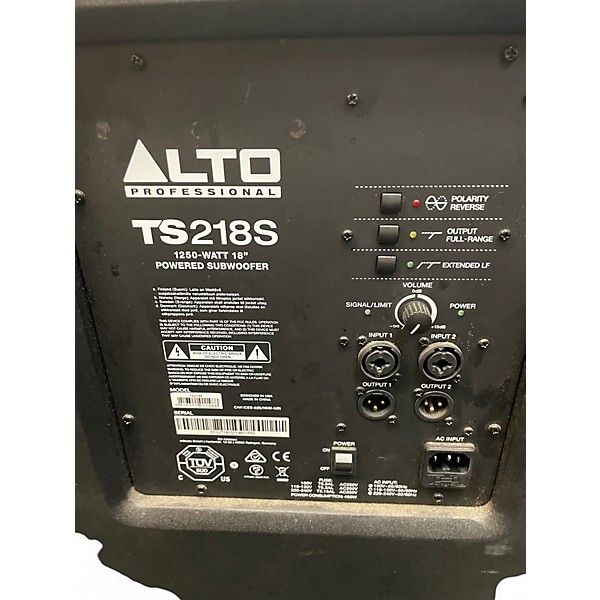 Used Alto TS218S Powered Subwoofer