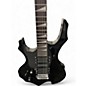 Used Glarry BURNING FIRE Black Solid Body Electric Guitar