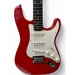 Used Squier Bullet Stratocaster Red Solid Body Electric Guitar