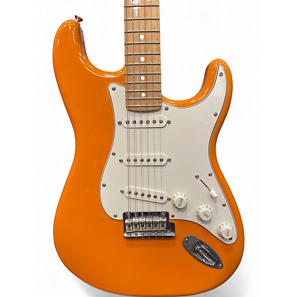 Used 2020 Fender Player Stratocaster Capri Orange Solid Body Electric Guitar