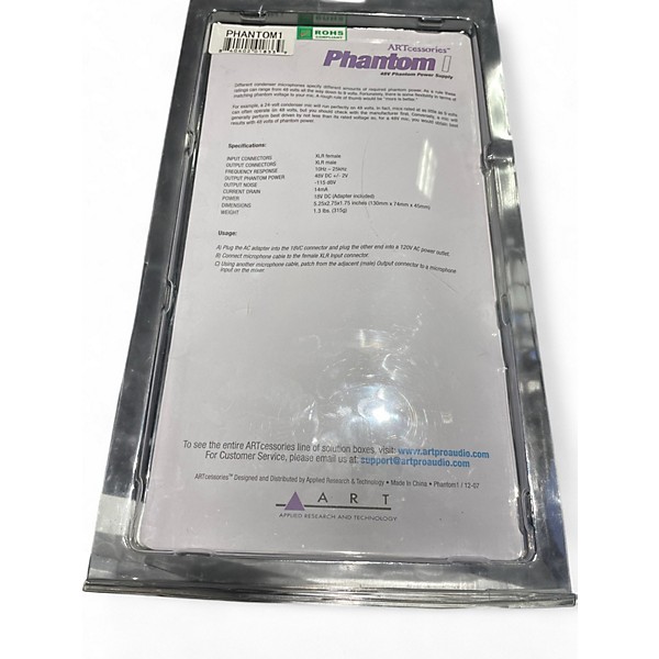 Used Artcessories Phantom I Microphone Preamp