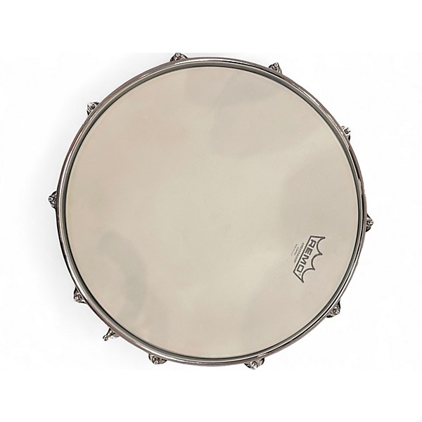 Used Gretsch Drums 14in BLACK NICKEL OVER STEEL Black Drum