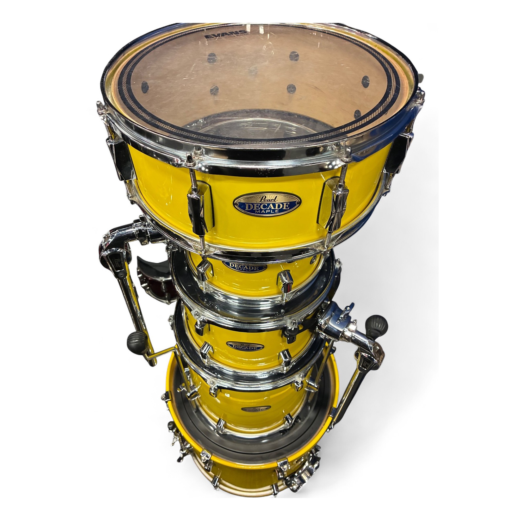 Used Pearl 5 Piece DECADE Yellow Drum Kit Yellow | Guitar Center