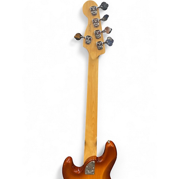 Used Fender American Elite Jazz Bass 5 String Caramel Burst Electric Bass Guitar