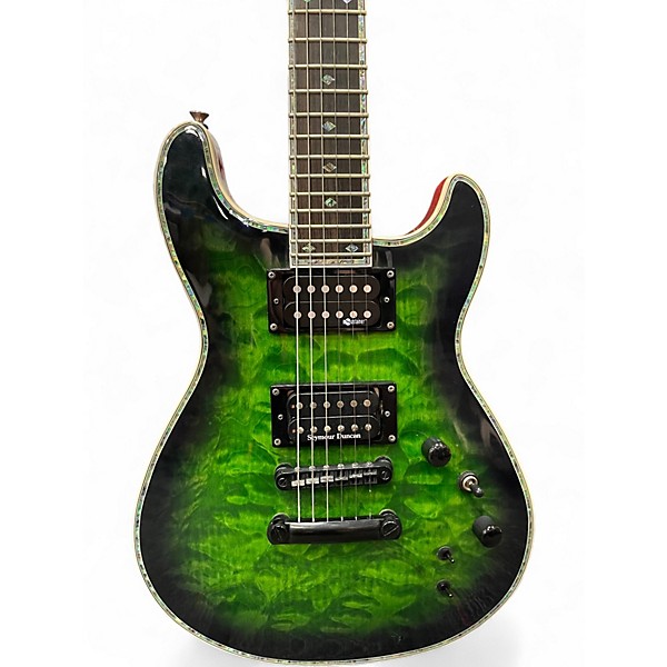 Used Fernandes Dragonfly Elite Trans Green Solid Body Electric Guitar
