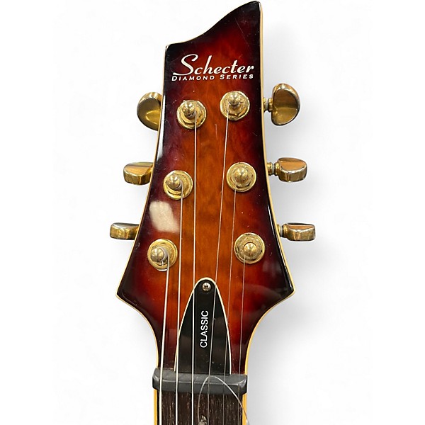 Used Schecter Guitar Research Diamond Series Classic 2 Color Sunburst Solid Body Electric Guitar