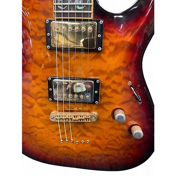 Used Schecter Guitar Research Diamond Series Classic 2 Color Sunburst Solid Body Electric Guitar