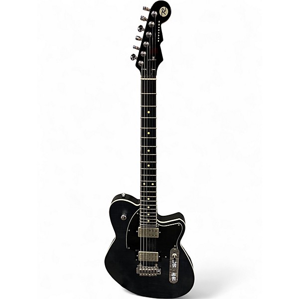 Used Reverend Reeves Gabrel Transparent Black Solid Body Electric Guitar