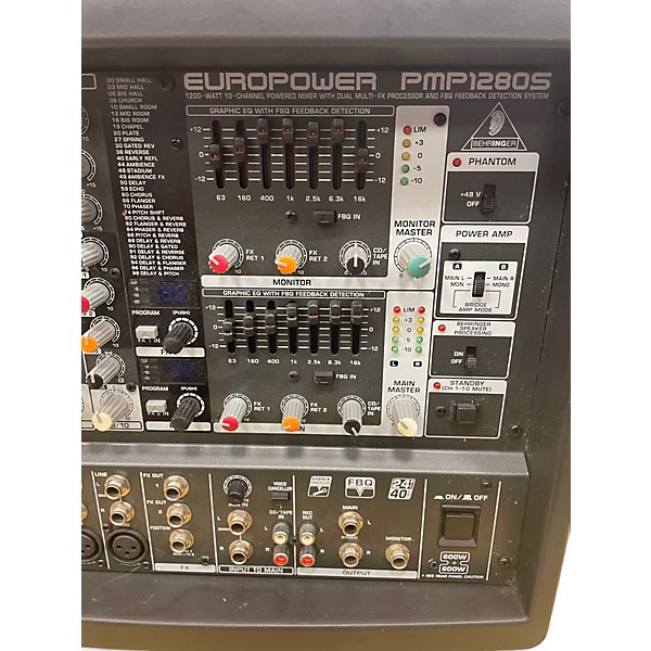 Used Behringer EUROPOWER PMP1280S Powered Mixer