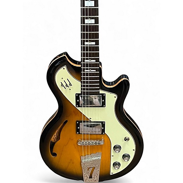 Used Italia MONDIAL 2 Color Sunburst Hollow Body Electric Guitar