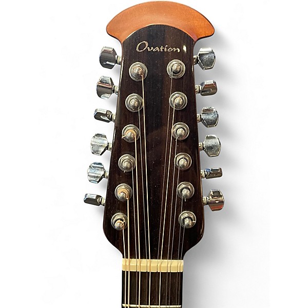 Used 2021 Ovation CE4412-5 Celebrity Deluxe Black Onyx 12 String Acoustic Electric Guitar