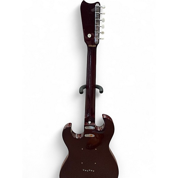Used Silvertone St Style Purple Sparkle Solid Body Electric Guitar