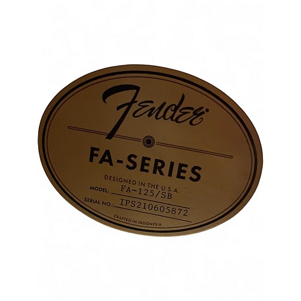 Used Fender FA125 3 Color Sunburst Acoustic Guitar