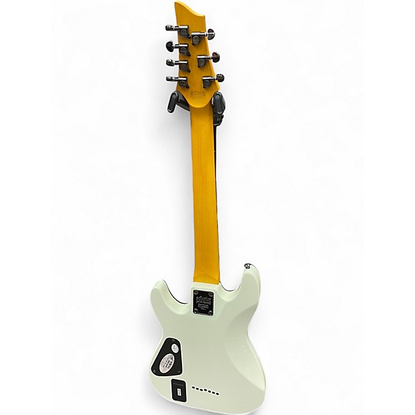 Used Schecter Guitar Research Demon 7 String Alpine White Solid Body Electric Guitar