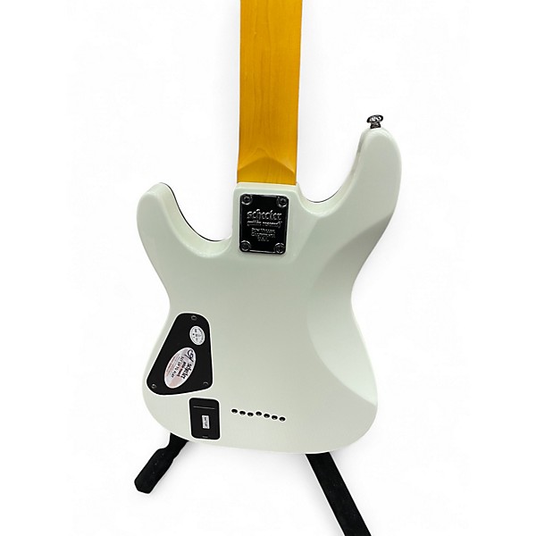 Used Schecter Guitar Research Demon 7 String Alpine White Solid Body Electric Guitar