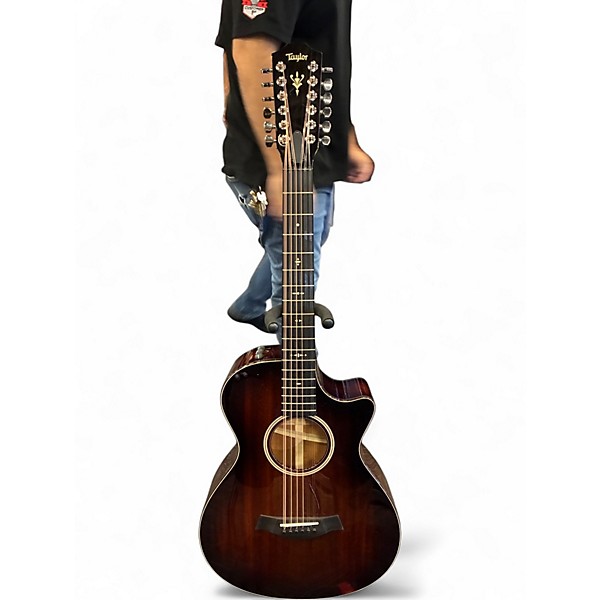 Used Taylor 562CE Mahogany Burst 12 String Acoustic Electric Guitar