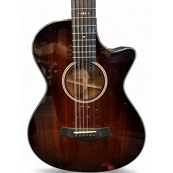 Used Taylor 562CE Mahogany Burst 12 String Acoustic Electric Guitar