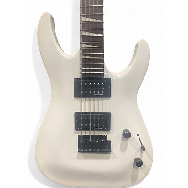 Used Jackson JS22 Dinky Arctic White Solid Body Electric Guitar