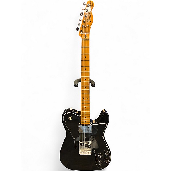 Used Fender Vintera 70s Telecaster Custom Black Solid Body Electric Guitar