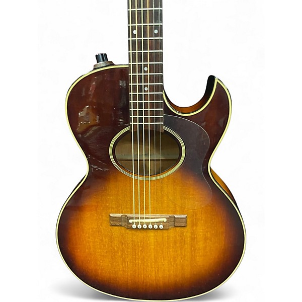 Used Washburn Woodstock Sunburst Acoustic Electric Guitar