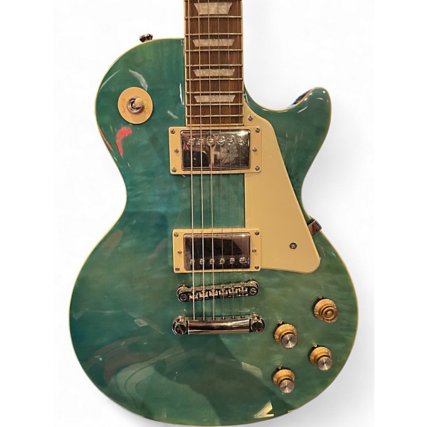 Used Epiphone Les Paul Standard Trans Blue Solid Body Electric Guitar