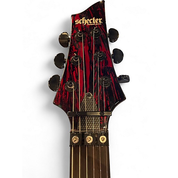 Used Schector DEMON BLOOD MOUNTAIN Solid Body Electric Guitar