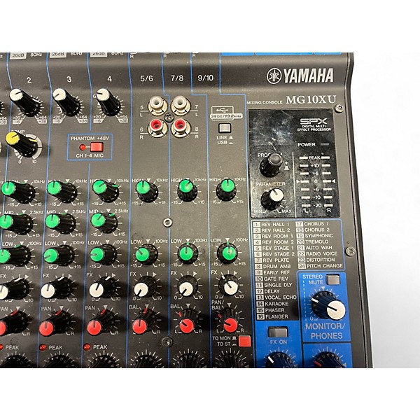 Used Yamaha MG10XU 10 Channel Mixer with Effects Unpowered