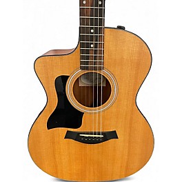 Used Taylor 114CE Left Handed Natural Acoustic Electric Guitar