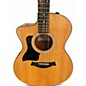 Used Taylor 114CE Left Handed Natural Acoustic Electric Guitar thumbnail