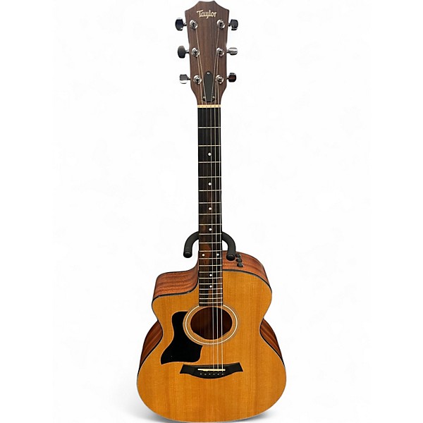 Used Taylor 114CE Left Handed Natural Acoustic Electric Guitar