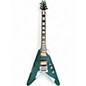 Vintage 1980s Dean V Standard Green Solid Body Electric Guitar thumbnail