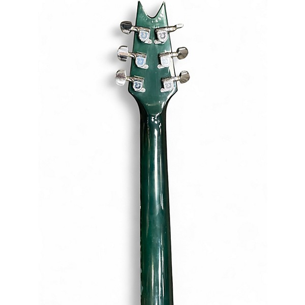 Vintage 1980s Dean V Standard Green Solid Body Electric Guitar
