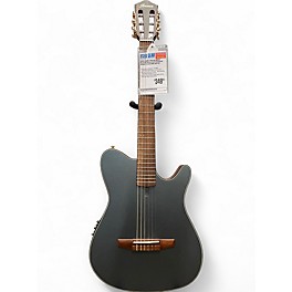 Used Ibanez FRH10N indigo blue metallic flat Classical Acoustic Electric Guitar