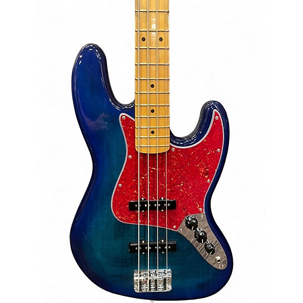 Used Fender Player II Jazz Bass Plus Blue Burst Electric Bass Guitar