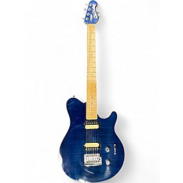 Used Sterling by Music Man Sub AX3 Axis NEPTUNE BLUE Solid Body Electric Guitar