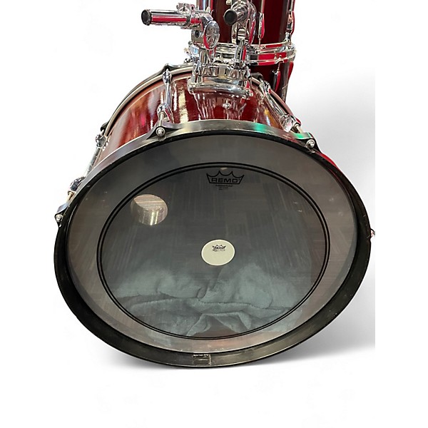 Used Pearl 4 Piece Export Red Drum Kit