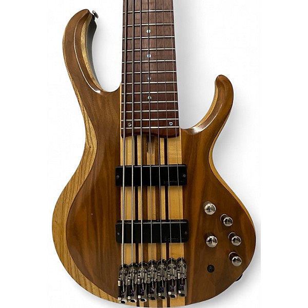 Used Ibanez BTB7 7 String Natural Electric Bass Guitar