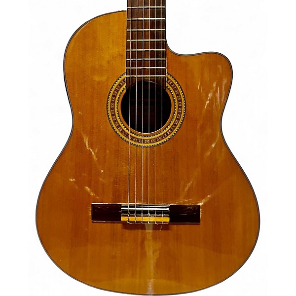 Used Espana CSCM Natural Classical Acoustic Electric Guitar