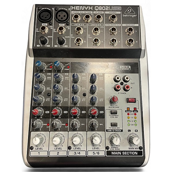 ベーリンガー　ミキサー　Q802USB XENYX Used Behringer Xenyx Q802USB Unpowered Mixer | Guitar Center